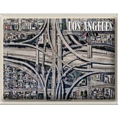 Cartel de chapa de viaje 40x30cm Los Ángeles, EE. UU., juez Harry Pregerson