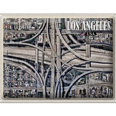 Blechschild Reise 40x30cm Los Angeles USA Judge Harry Pregerson