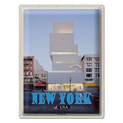 Blechschild Reise 30x40cm New York USA New Museum