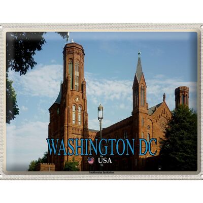 Blechschild Reise 40x30cm Washington DC USA Smithsonian Institution