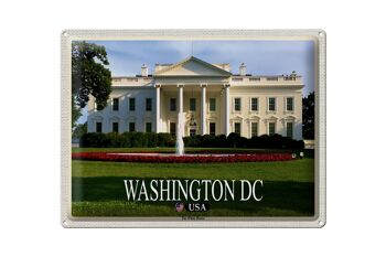 Panneau de voyage en étain, 40x30cm, Washington DC, USA, président de la maison blanche 1