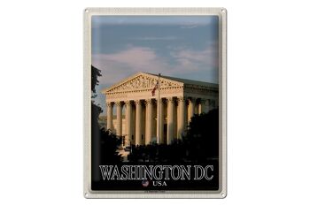 Signe en étain voyage 30x40cm, Washington DC, USA, Cour suprême des États-Unis 1