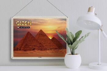 Signe de voyage en étain, 40x30cm, cadeau des pyramides de gizeh, d'egypte 3