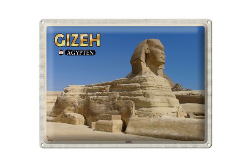 Blechschild Reise 40x30cm Gizeh Ägypten Sphinx Geschenk