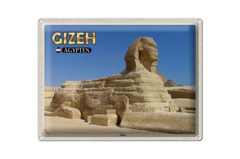 Signe en étain voyage 40x30cm, gizeh egypte, cadeau Sphinx 1