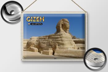 Signe en étain voyage 40x30cm, gizeh egypte, cadeau Sphinx 2