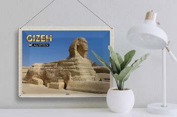 Signe en étain voyage 40x30cm, gizeh egypte, cadeau Sphinx 3