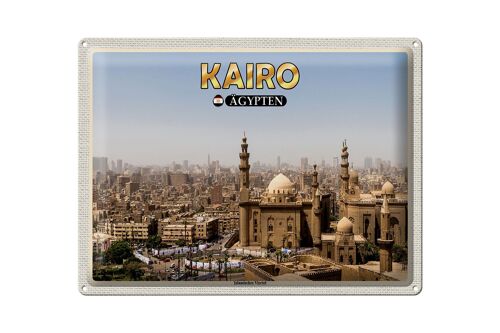 Blechschild Reise 40x30cm Kairo Ägypten Islamisches Viertel