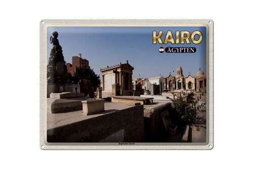 Blechschild Reise 40x30cm Kairo Ägypten Koptisches Viertel