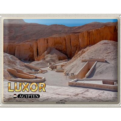 Cartel de chapa Viaje 40x30cm Luxor Egipto Valle de los Reyes