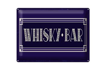 Plaque en tôle 40x30cm Bar à Whisky 1
