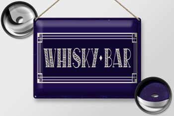 Plaque en tôle 40x30cm Bar à Whisky 2