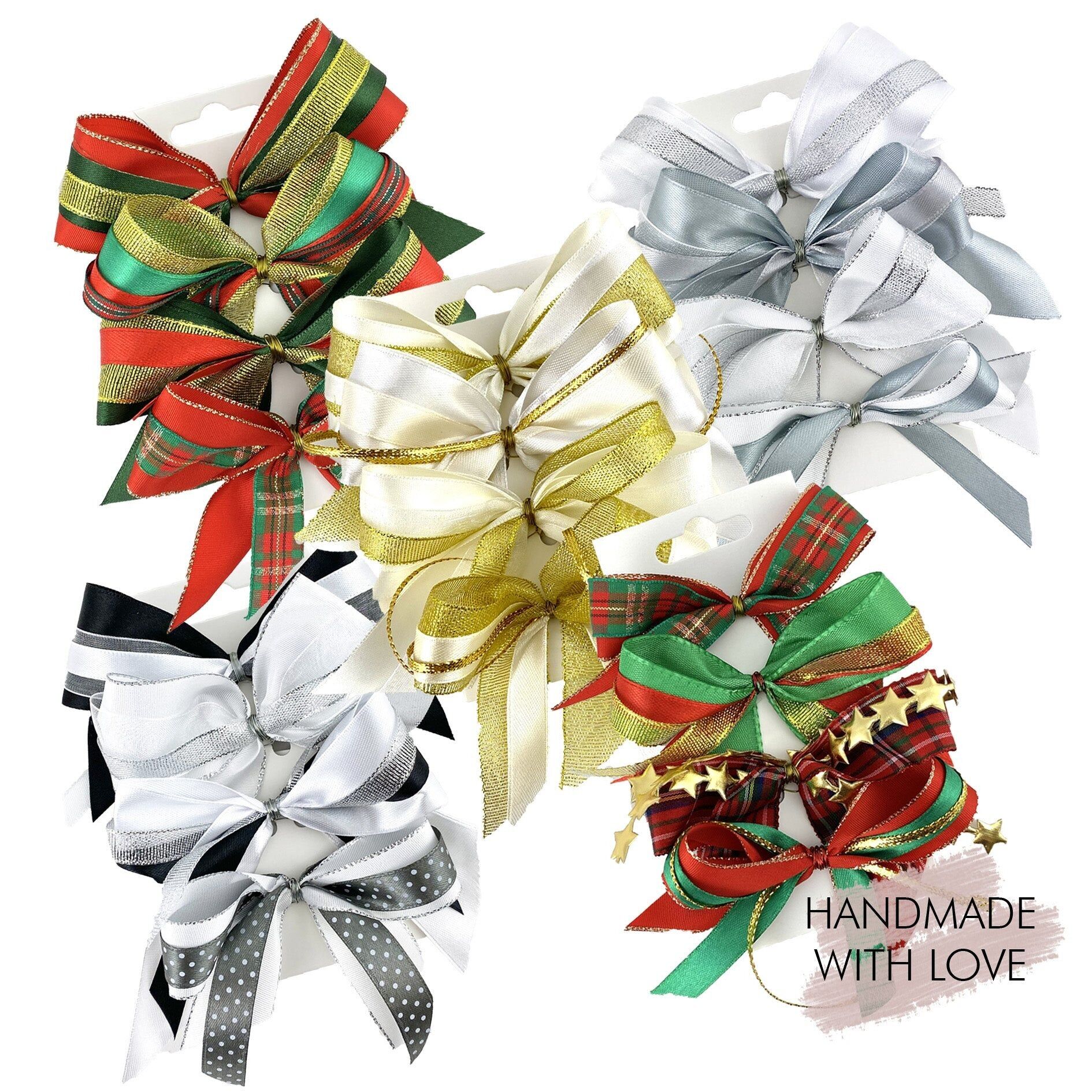 Set deluxe di 4 fiocchi per albero