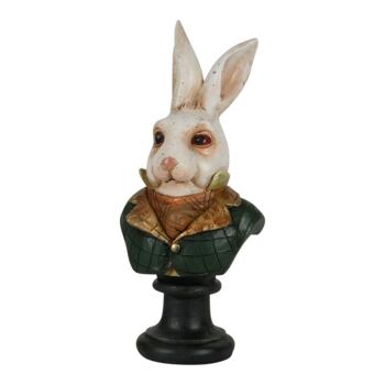 Figue. Buste de lapin en résine 19 cm 1