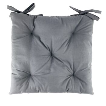 Coussin d'assise Luna Gris 40x40cm 2