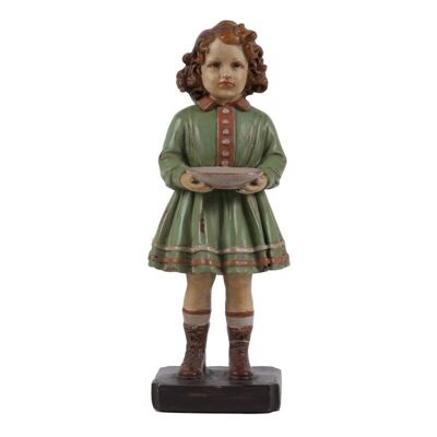 Fig. Girl with plate resin 21 cm