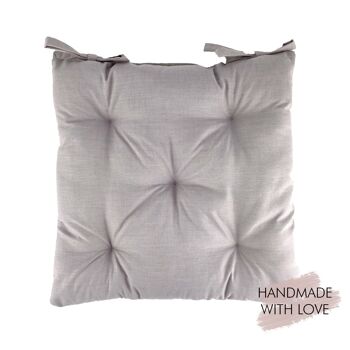 Coussin d'assise Luna Taupe 40x40cm