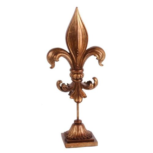 Deco Fleur de Lis resin 38 cm