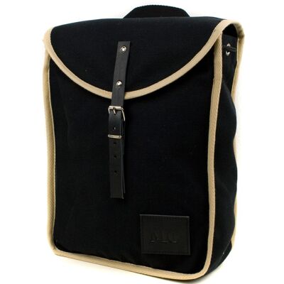 Black/Beige Heap Line Backpack