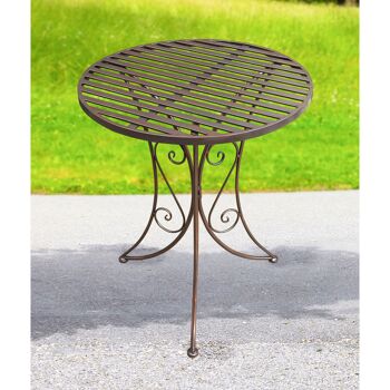 Table en métal Sirmione, Ø 60 x 72 cm, blanc, 808555 2