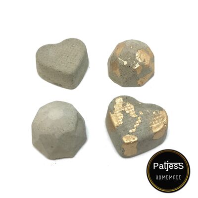 Concrete chocolates set of 4 (VE4)