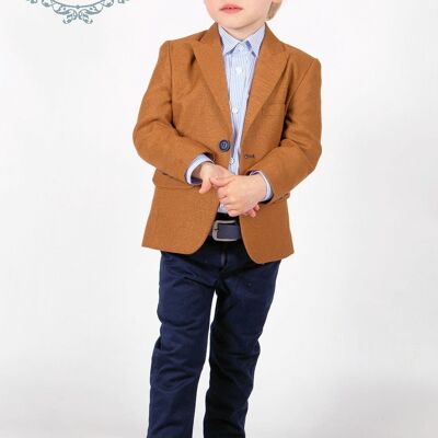 Boys 5pc jacket suit-mustard