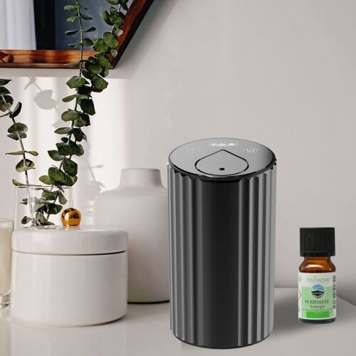 Diffuseur par nébulisation Aromathérapie – Nebuzen 2.0 – Diffuseur Sans Fil Batterie Intégrée – Eco-responsable – Ecran LCD – Idée cadeau design