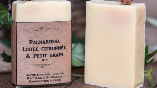 Savon Palmarossa, Listée & Petit grain - N°9 / Peaux mixtes à sèches