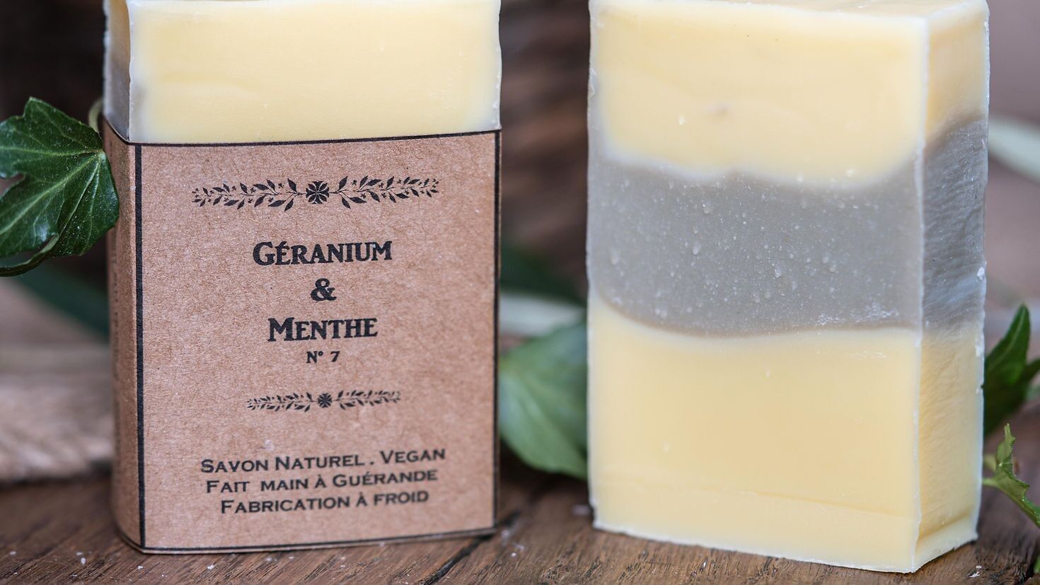 Geranium & Mint Soap No. 7 / Combination to dry skin