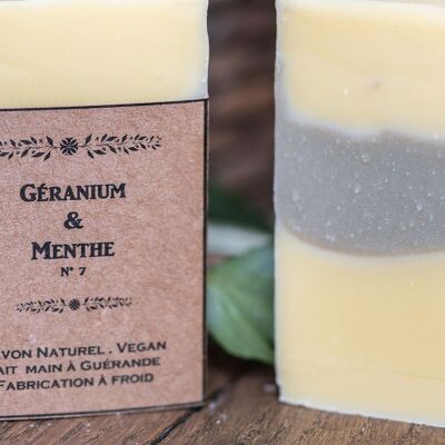 Geranium & Mint Soap No. 7 / Combination to dry skin