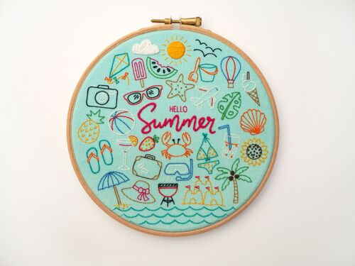 Hello Summer Embroidery Craft DIY Kit
