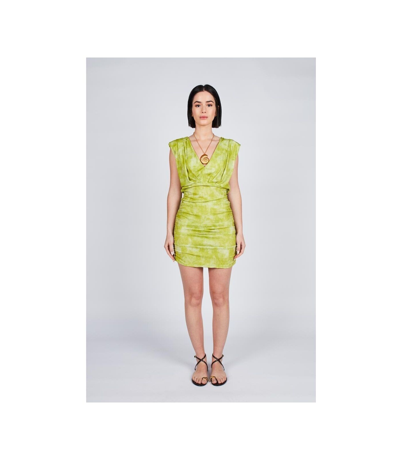 Drapiertes Minikleid