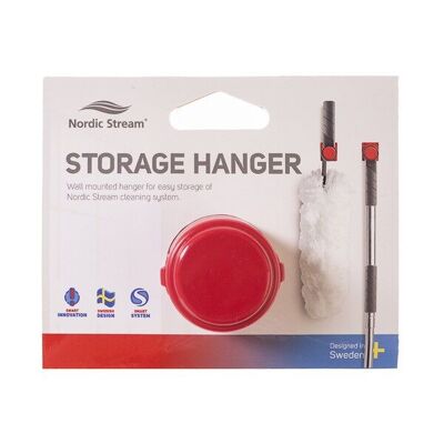 Red Nordic Stream storage hangers for all Nordic Stream cleaning systems
