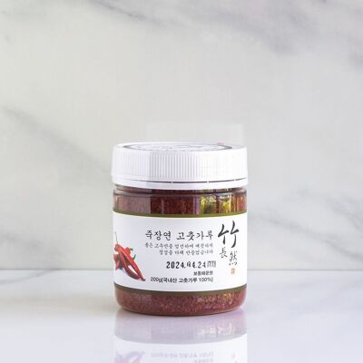 Gochugaru - Korean red pepper flakes - Jook Jang Yeon - 200g
