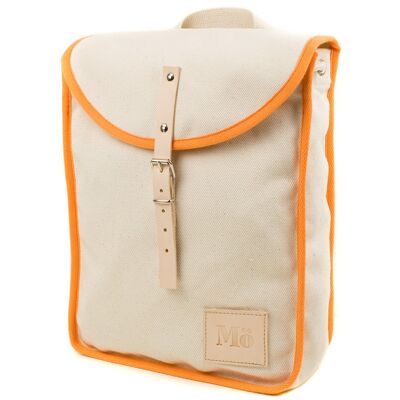 White/Orange Heap Line Backpack
