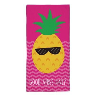 Good Vibes Only Pineapple Microfibre Beach Towel
