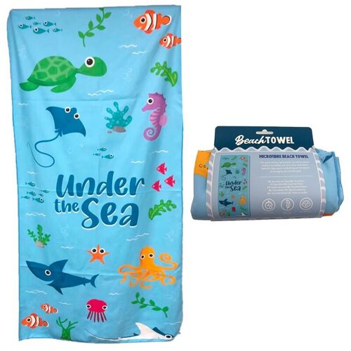 Under the Sea Splosh Sealife Microfibre Beach Towel