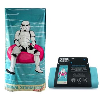 Serviette de plage en microfibre Stormtrooper Pool Day Off originale