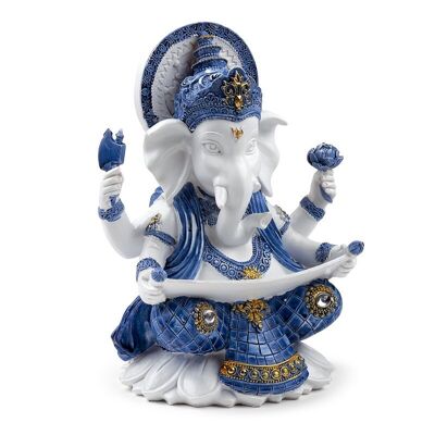 Conoscenza di Ganesh bianco e blu