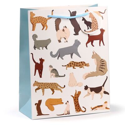 Feline Fine Cats (New) Gift Bag Large
