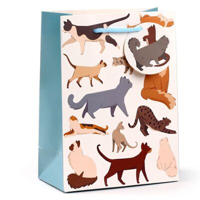 Feline Fine Cats (New) Gift Bag Medium