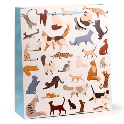Feline Fine Cats (New) Gift Bag Extra Large