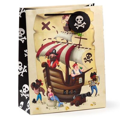 Jolly Rogers Piraten Geschenktüte groß