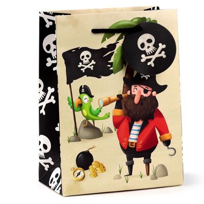 Bolsa de regalo Jolly Rogers Pirates mediana