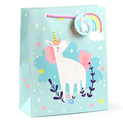 Bolsa de regalo mágica de unicornio grande