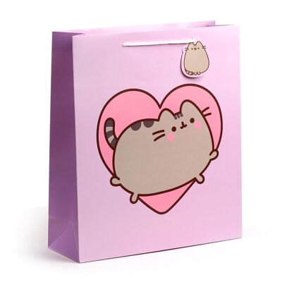 Bolsa de regalo con forma de corazón de Pusheen el gato extra grande