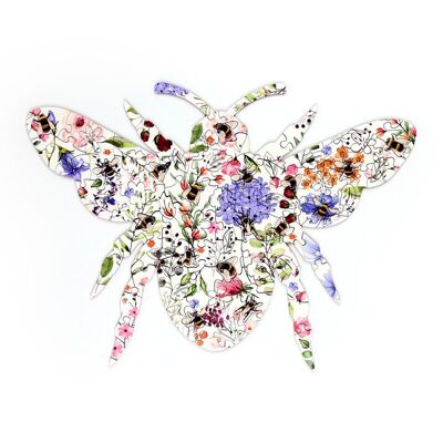 Nectar Meadows Bee 130pc Shaped Jigsaw Puzzle