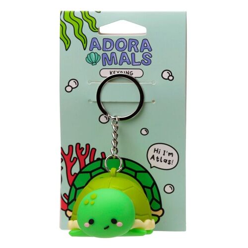 Atlas the Turtle Adoramals 3D PVC Keyring