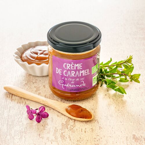 Crème de caramel à la fleur de sel de Guérande BIO - pot 200 g