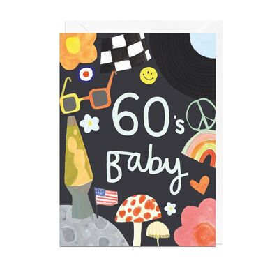 60er BABY Karte